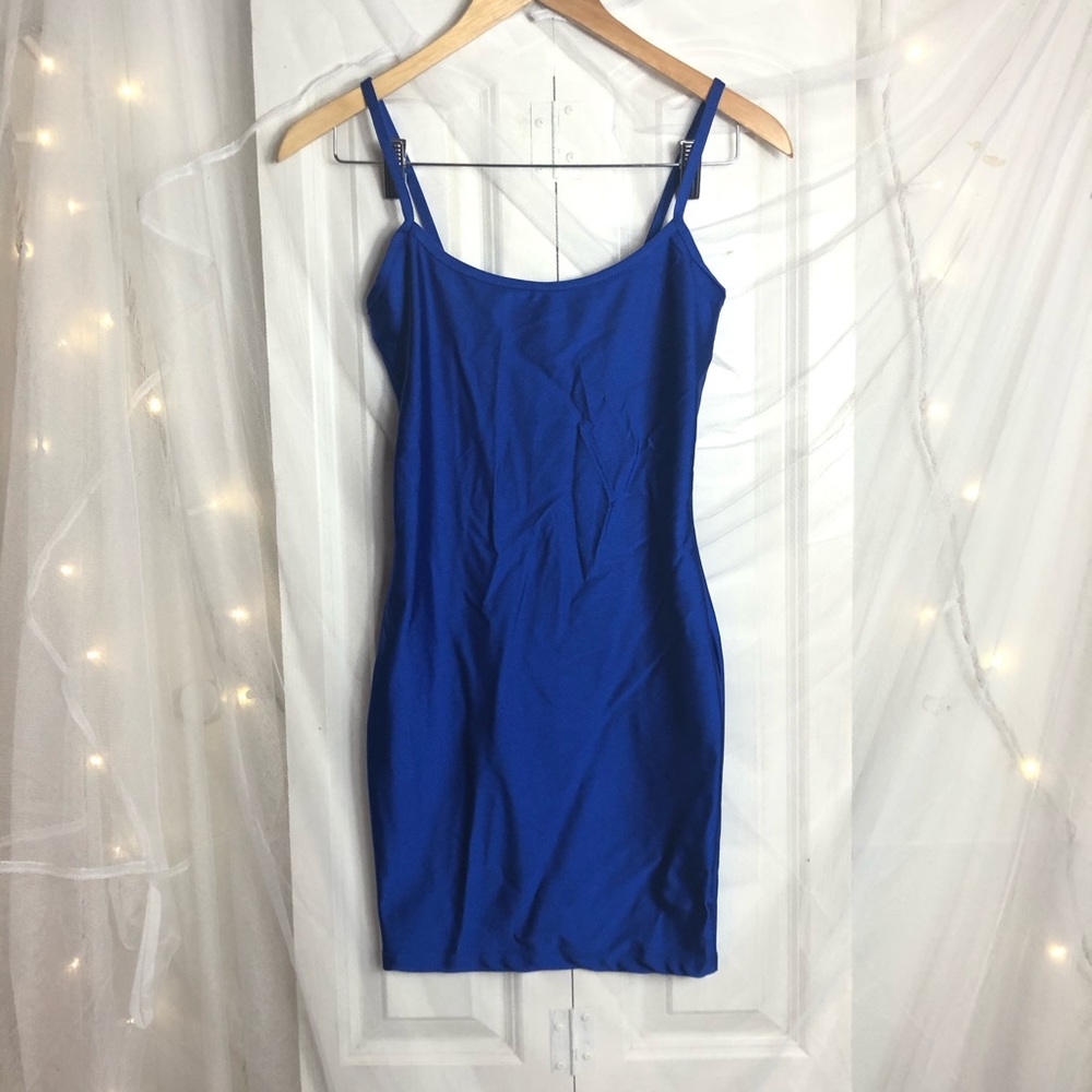 SORELLA royal blur shiny midi dress